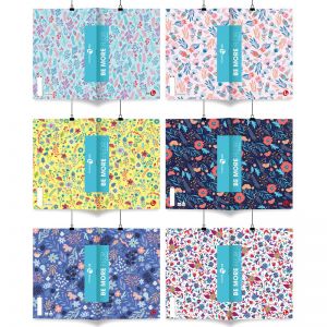 Zeszyt BeMore Floral A4/48/100g linia