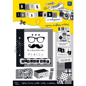 Blok kreatywny Interdruk A4/16 Black&White