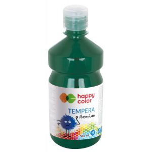 Farba Tempera Happy Color Premium 500ml, Zielona ciemna