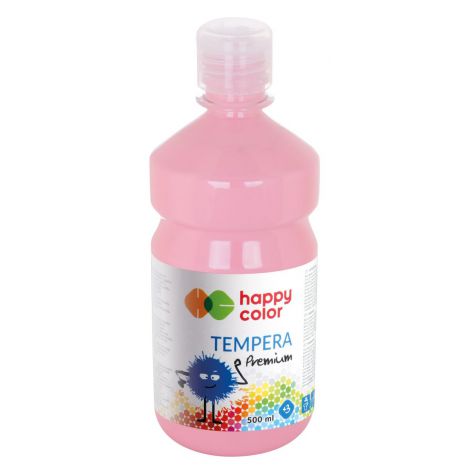 Farba Tempera Happy Color Premium 500ml, Różowa