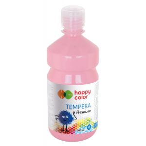 Farba Tempera Happy Color Premium 500ml, Różowa
