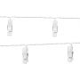Lampki LED PartyDeco Klamerki bezbarwne 1.4m - 4